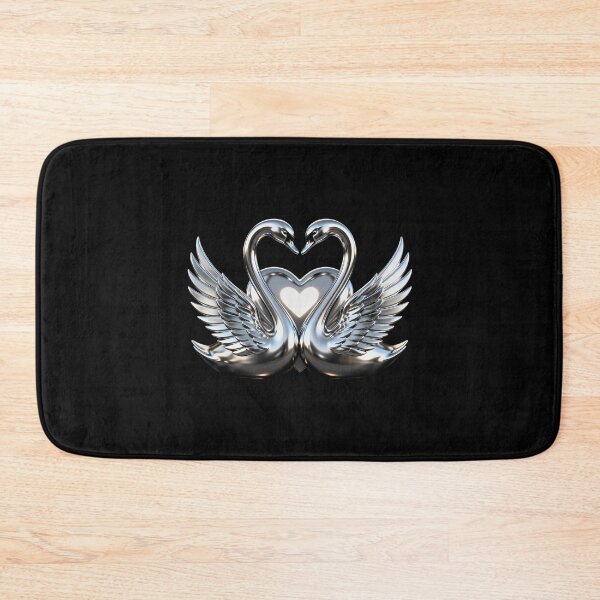 Item preview, Heart-Shaped Twin Swans designed and sold by LuckCraftStudio.