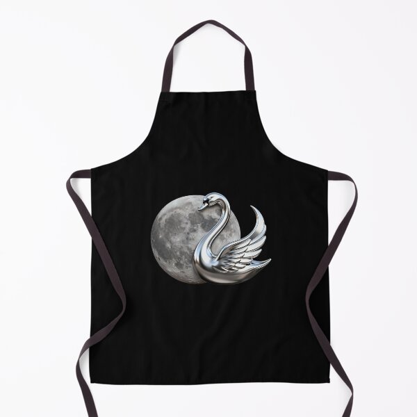 Item preview, Silver Swan with Moon designed and sold by LuckCraftStudio.