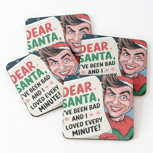 Item preview, Smiling Christmas Elf Holding a List Confessing, "Dear Santa, I've been bad and I loved every minute!" designed and sold by CharmedWonders.
