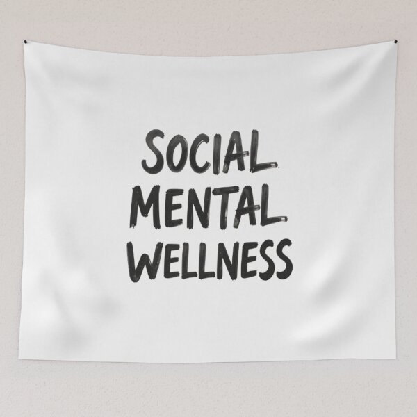 Item preview, Social Mental Wellness Sticker – Positive Quote, Mental Health Awareness, Self Care designed and sold by Chic  Artistry.