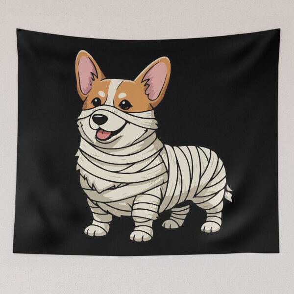 Item preview, Cute Corgi Mummy Dog Halloween Costume designed and sold by SillyPawsStudio.