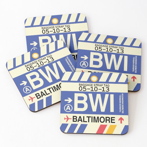 Item preview, BWI Baltimore • Airport Code Art • Jet Age Design designed and sold by YHMDesigns.