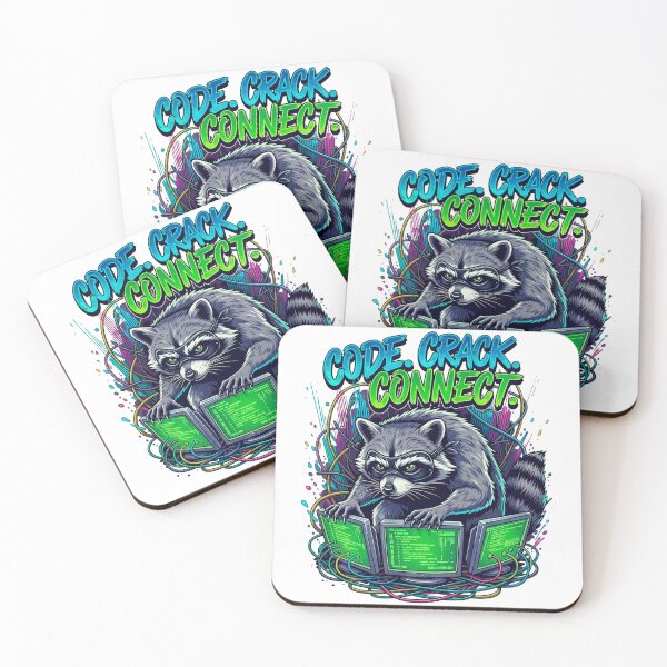 Item preview, Hacker Raccoon Coding Graffiti Art for Programmers designed and sold by SholoStudio.