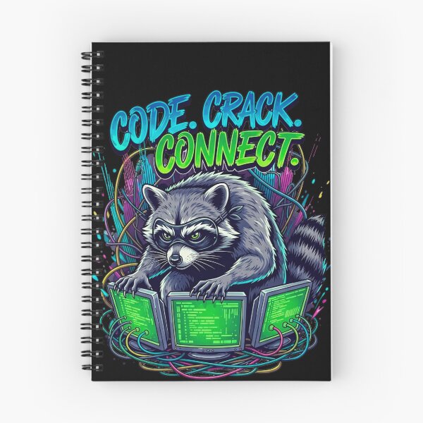 Item preview, Hacker Raccoon Coding Graffiti Art for Programmers designed and sold by SholoStudio.