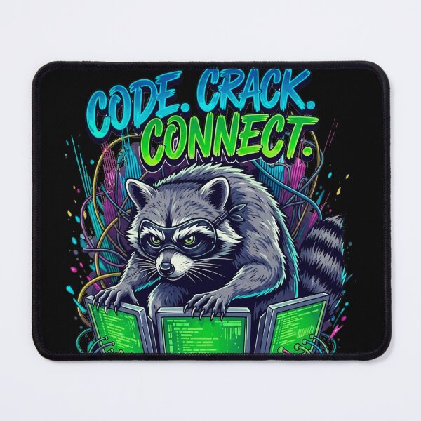 Item preview, Hacker Raccoon Coding Graffiti Art for Programmers designed and sold by SholoStudio.