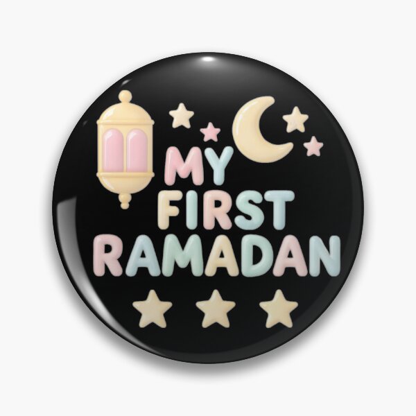 Item preview, My First Ramadan (V.8) – Pastel Islamic Lantern and Crescent Moon Design designed and sold by D-Islamic.