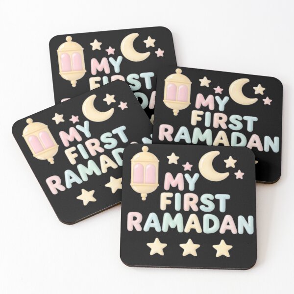 Item preview, My First Ramadan (V.8) – Pastel Islamic Lantern and Crescent Moon Design designed and sold by D-Islamic.