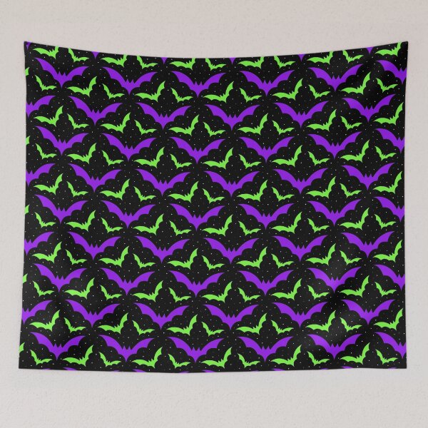 Item preview, Purple and  Green Halloween Bats  designed and sold by PurplleArtz .