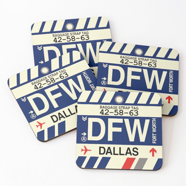 Item preview, DFW Dallas-Fort Worth • Airport Code Art • Jet Age Design designed and sold by YHMDesigns.