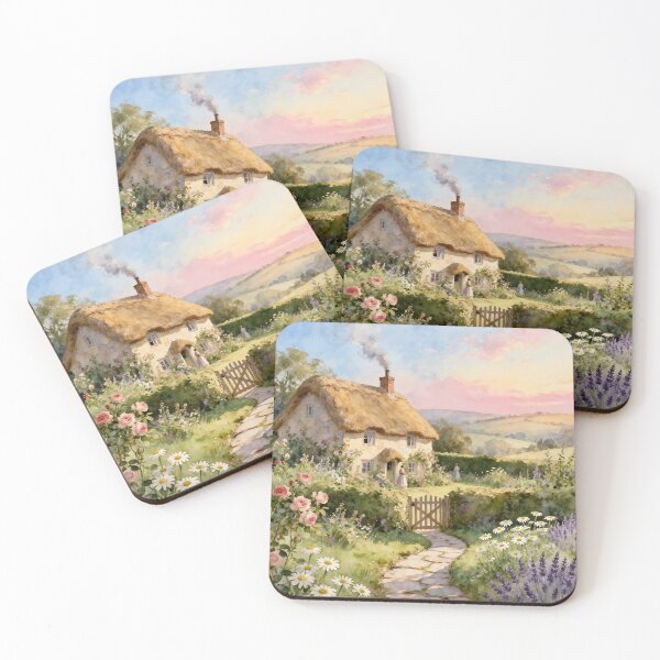 Item preview, Enchanted English Cottage and Magic Flowers Spring designed and sold by SoniaSarkali.