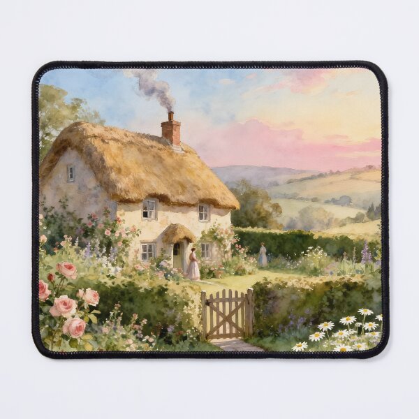 Item preview, Enchanted English Cottage and Magic Flowers Spring designed and sold by SoniaSarkali.