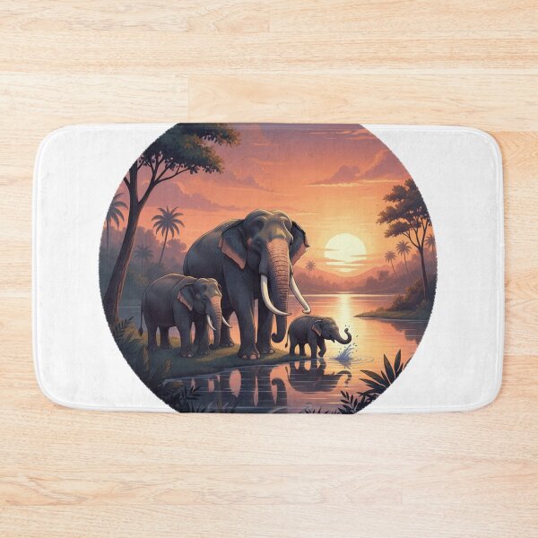 Item preview, Srilankan Tusker Elephants Family designed and sold by AmithArt.