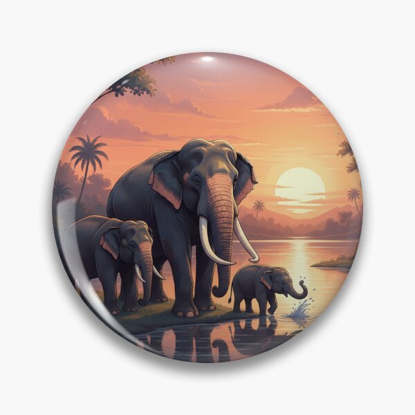Item preview, Srilankan Tusker Elephants Family designed and sold by AmithArt.