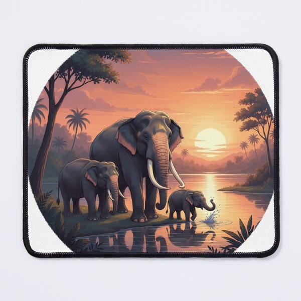 Item preview, Srilankan Tusker Elephants Family designed and sold by AmithArt.
