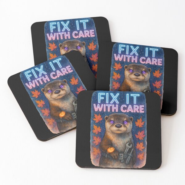 Item preview, Fix It With Care Otter Biomedical Technician Sticker | Funny Halloween BMET Gift designed and sold by ClinicalHubs.