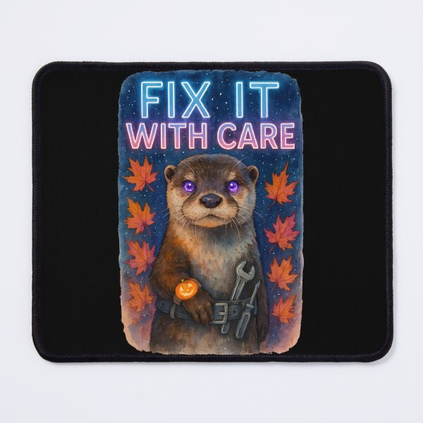 Item preview, Fix It With Care Otter Biomedical Technician Sticker | Funny Halloween BMET Gift designed and sold by ClinicalHubs.
