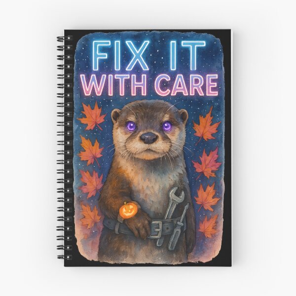 Item preview, Fix It With Care Otter Biomedical Technician Sticker | Funny Halloween BMET Gift designed and sold by ClinicalHubs.