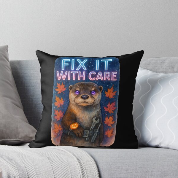 Item preview, Fix It With Care Otter Biomedical Technician Sticker | Funny Halloween BMET Gift designed and sold by ClinicalHubs.