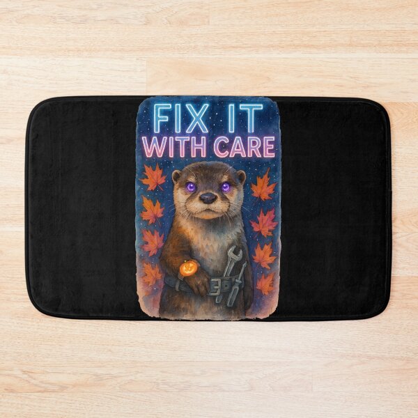 Item preview, Fix It With Care Otter Biomedical Technician Sticker | Funny Halloween BMET Gift designed and sold by ClinicalHubs.
