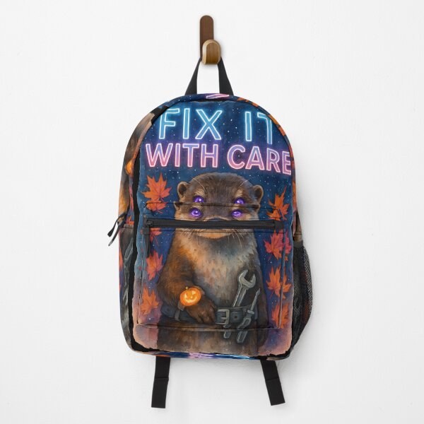 Item preview, Fix It With Care Otter Biomedical Technician Sticker | Funny Halloween BMET Gift designed and sold by ClinicalHubs.
