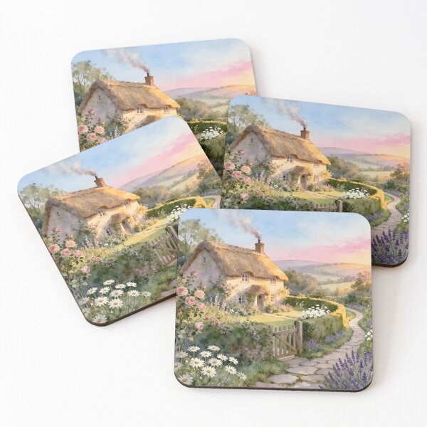 Item preview, Enchanted English Cottage and Magic Flowers Spring designed and sold by SoniaSarkali.