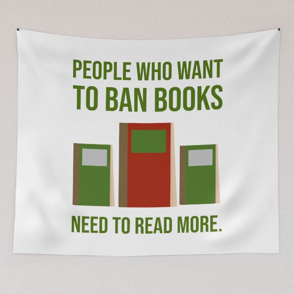 Item preview, People who want to ban books need to read more.  designed and sold by Rachel the Artist .