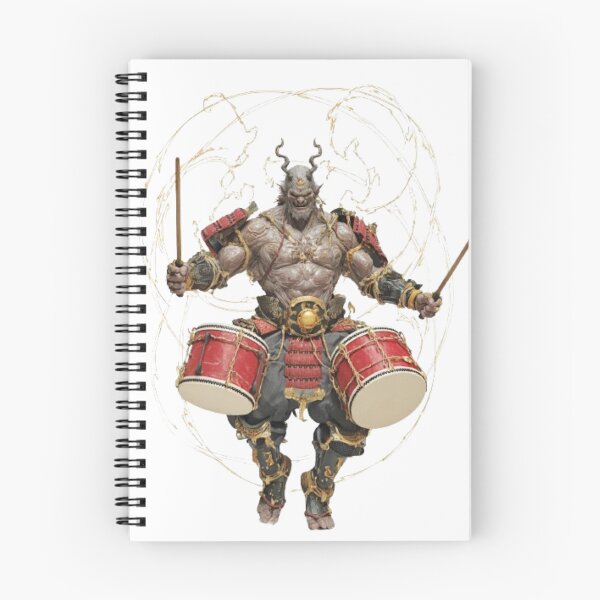 Aperçu de l'œuvre Raijin – Le batteur du tonnerre des cieux créée et vendue par AlexLineArt.