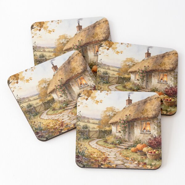 Item preview, Enchanted English Cottage and Magic Flowers Autumn designed and sold by SoniaSarkali.