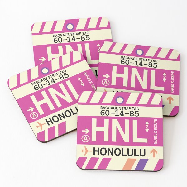 Item preview, HNL Honolulu • Airport Code Art • Jet Age Design designed and sold by YHMDesigns.