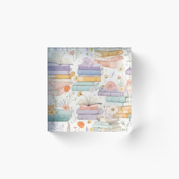 Item preview, Cute Cottagecore Books and Flowers designed and sold by RowanDraco.