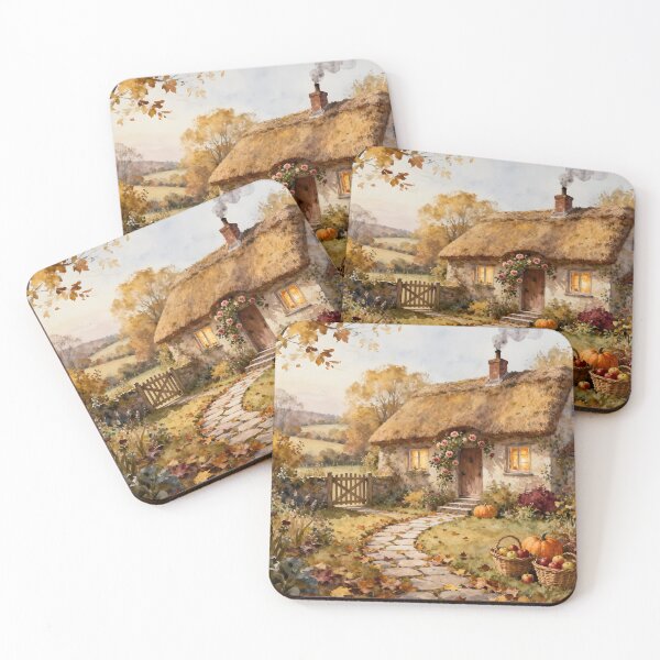 Item preview, Enchanted English Cottage and Magic Flowers Autumn designed and sold by SoniaSarkali.