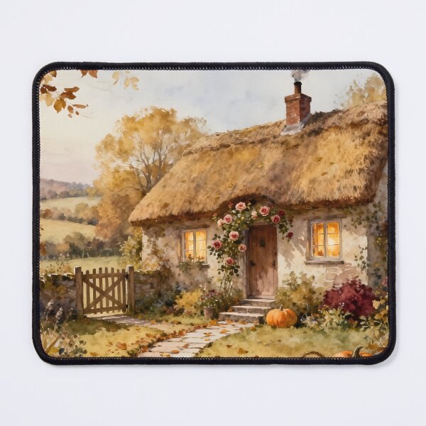 Item preview, Enchanted English Cottage and Magic Flowers Autumn designed and sold by SoniaSarkali.
