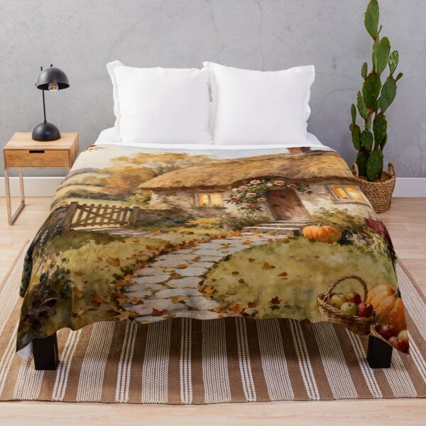 Item preview, Enchanted English Cottage and Magic Flowers Autumn designed and sold by SoniaSarkali.