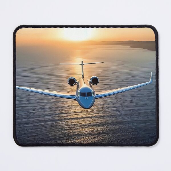 Item preview, Luxury Jet at Sunrise – Elegant Aircraft in Flight designed and sold by Artistic canvas store.