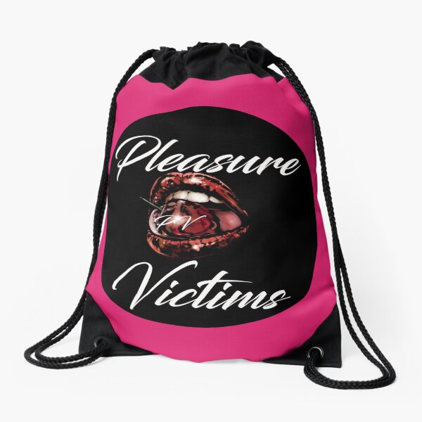 Pleasure Victims Logo 3 Drawstring Bag