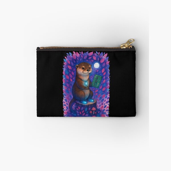 Item preview, Moonlit Circuit Otter Biomedical Equipment Tech Art Print | Whimsical BMET Halloween Decor designed and sold by ClinicalHubs.