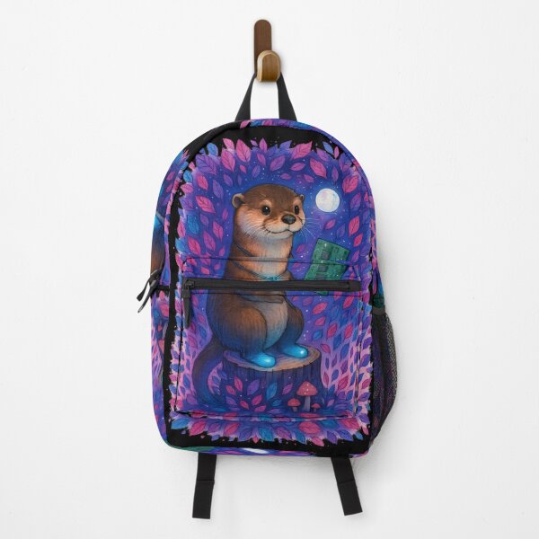 Item preview, Moonlit Circuit Otter Biomedical Equipment Tech Art Print | Whimsical BMET Halloween Decor designed and sold by ClinicalHubs.