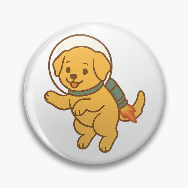 Item preview, Astronaut Puppy with Jetpack | Cute Kawaii Space Dog Sticker designed and sold by jamiemaher15.
