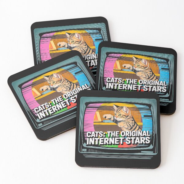 Item preview, Cats The Original Internet Stars Retro TV Design designed and sold by Amanda's Factory.