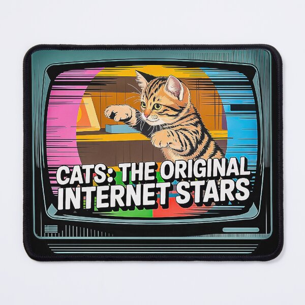 Item preview, Cats The Original Internet Stars Retro TV Design designed and sold by Amanda's Factory.