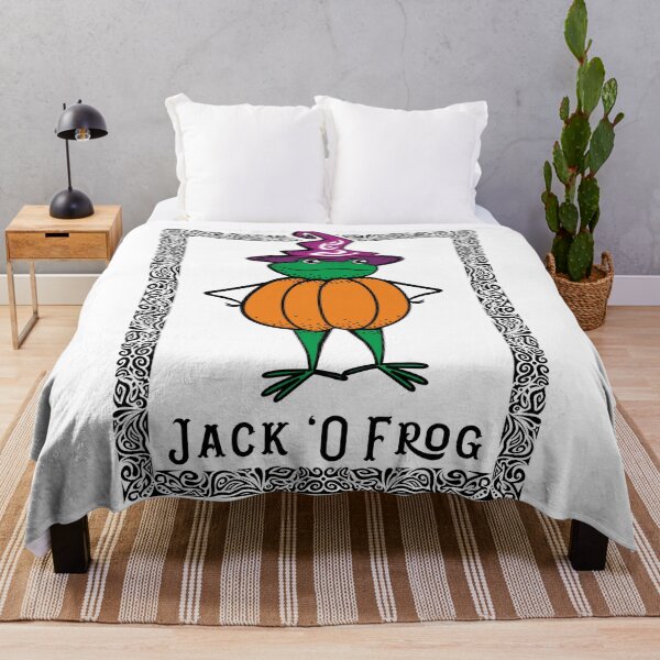 Item preview, Witch frog in orange pumpkin clothes. Halloween's party print designed and sold by Peskariki.