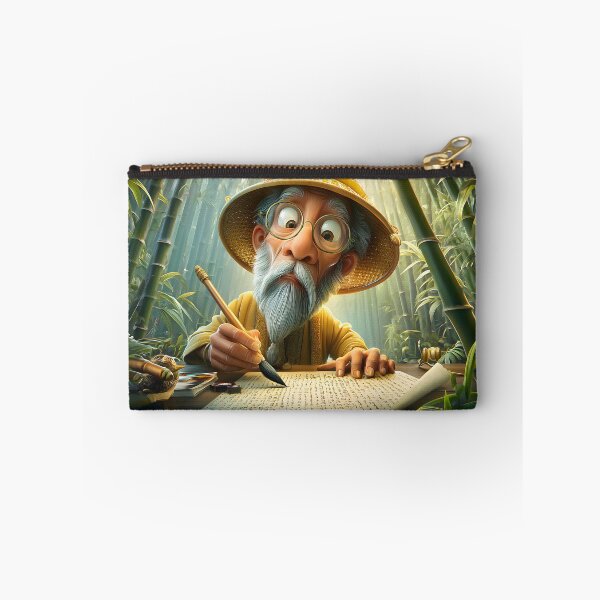 Item preview, Elderly Scholar in a Bamboo Forest Writing Wisdom designed and sold by Artessie.