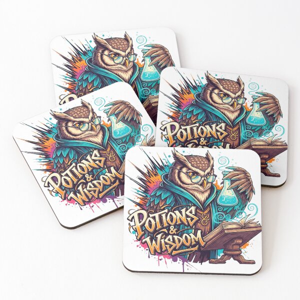 Item preview, Wise Owl Potions and Wisdom Magical Alchemist Art designed and sold by SholoStudio.