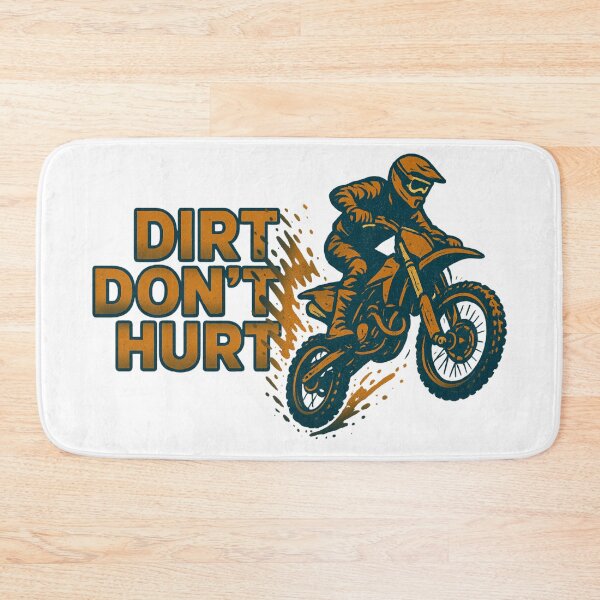 Item preview, Dirt Don’t Hurt – Vintage Motocross Rider Design designed and sold by Raddoodles.