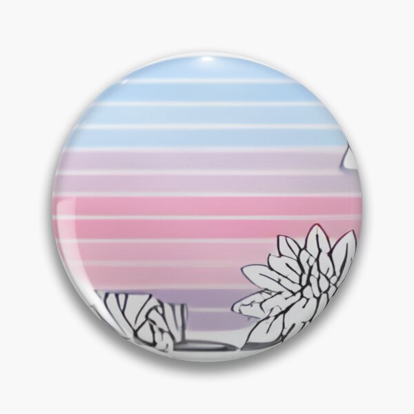 Item preview, pink and blue flower pattern design designed and sold by nerrowlia.