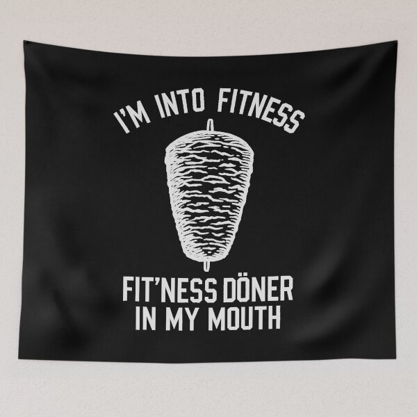 Item preview, Funny Döner Kebab Fit'ness Gym Shirt Gift for Foodies designed and sold by SPAZE-Typo.