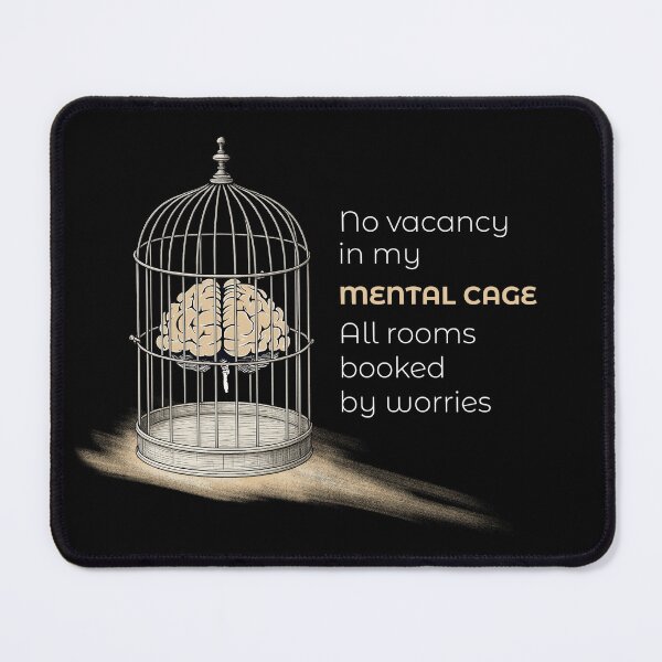 Item preview, No vacancy in my MENTAL CAGE - Funny Gifts designed and sold by FMproject.