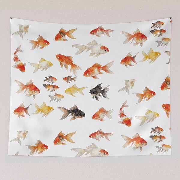 Item preview, Watercolor Goldfish designed and sold by LuckCraftStudio.
