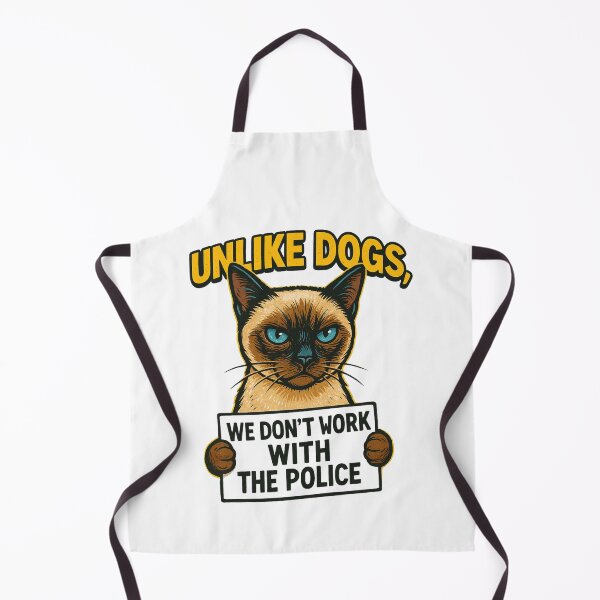 Item preview, Rebellious Cat Quote – “Unlike Dogs, We Don’t Work with the Cops” Sarcastic Tee designed and sold by SVALANART.