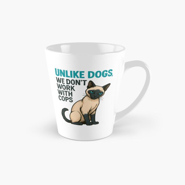 Item preview, Cat Lover Gift – “Unlike Dogs, We Don’t Work with the Cops” Funny Pet Quote Shirt designed and sold by SVALANART.